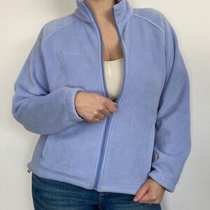 Columbia Periwinkle Blue Fleece Zip-Up